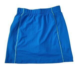 Nike Fit-Dry Golf Skirt XS 0-2 Blue Skirt Skot Green Trim